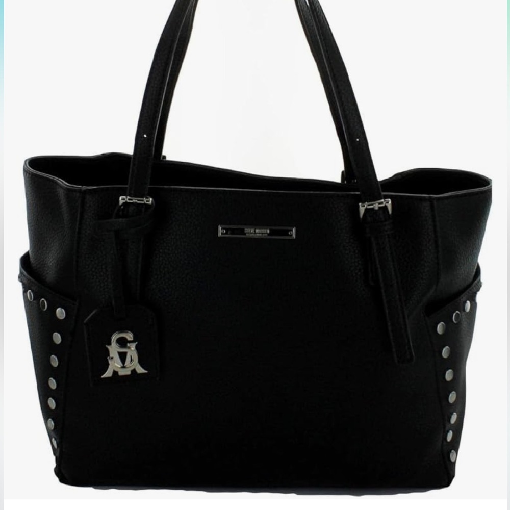 Steve Madden Sommer Black Medium Tote